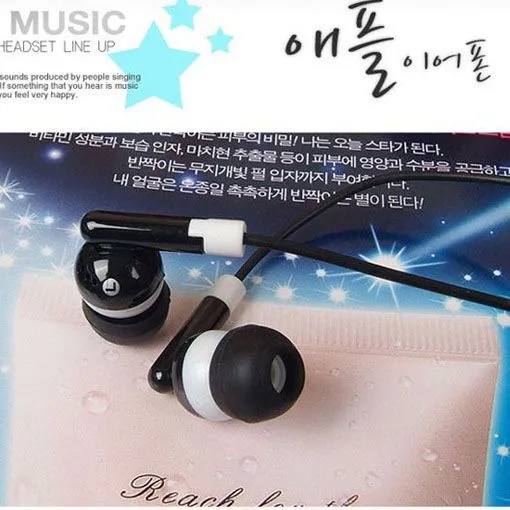 300 pz/lotto 3.5mm In-Ear auricolari cuffie cuffie Mp3 MP4 MP5 PSP Mobilephone