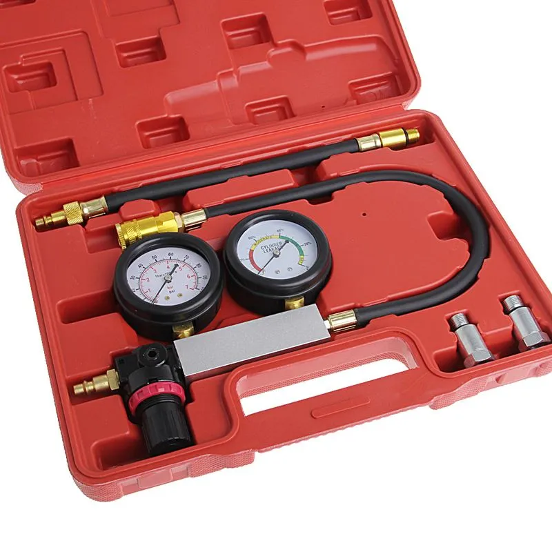 Freeshipping Auto Cylinder Engine Leak Leakdown Tester Compression Gauge Diagnostic Detector -Y103