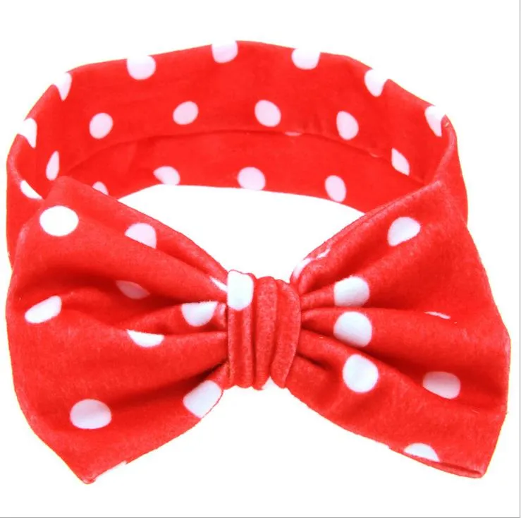 6 couleurs nouveau bébé filles bandeau Bowknot Plaid points floraux bandeau enfants chapeaux bébés photographie accessoires bandes de cheveux enfants accessoire de cheveux