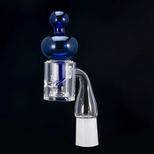 Colored Glass Carp Cap Smoking Accessories Can Fit 10mm 14mm 18mm Quartz Thermal Banger or Other for Glass Bong Bowl Joysmoking