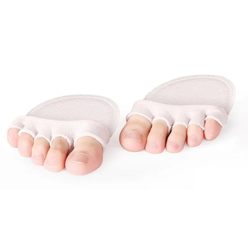 5 orteils Coton respirant Coton Sponge Half Semed Pads Cushion Metatarsal Doux Forefoot Support Massage Toe Toe Socks5297666