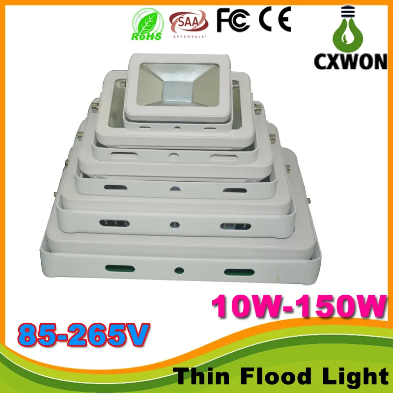 AC85-265v 10W 30 W 50 W 70W 100W 150W LED-schijnwerper CE ROHS TUV Ultar Dunne IP66 Outdoor LED Flood Light