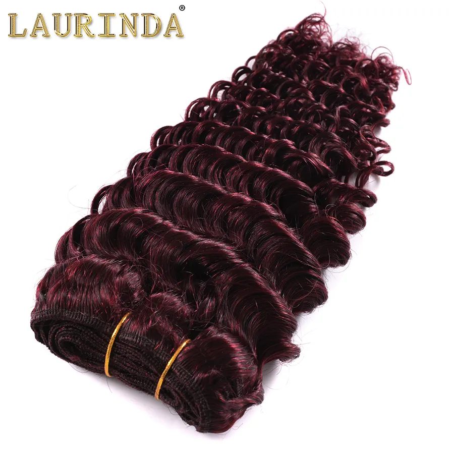 8A Grade Peruvian 4 Bundles 99J Deep Hair Burgundy Deep Wave Human Hair Weaves Wine Red Peruvian Extensions6045252