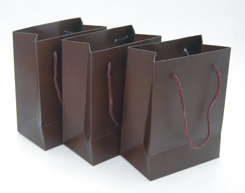 sacs-cadeaux en papier sacs en papier cadeau sacs en papier poignées pour petits cadeaux décorations de mariage faveur de fête 4.52x 2.75x 6.1 pouces