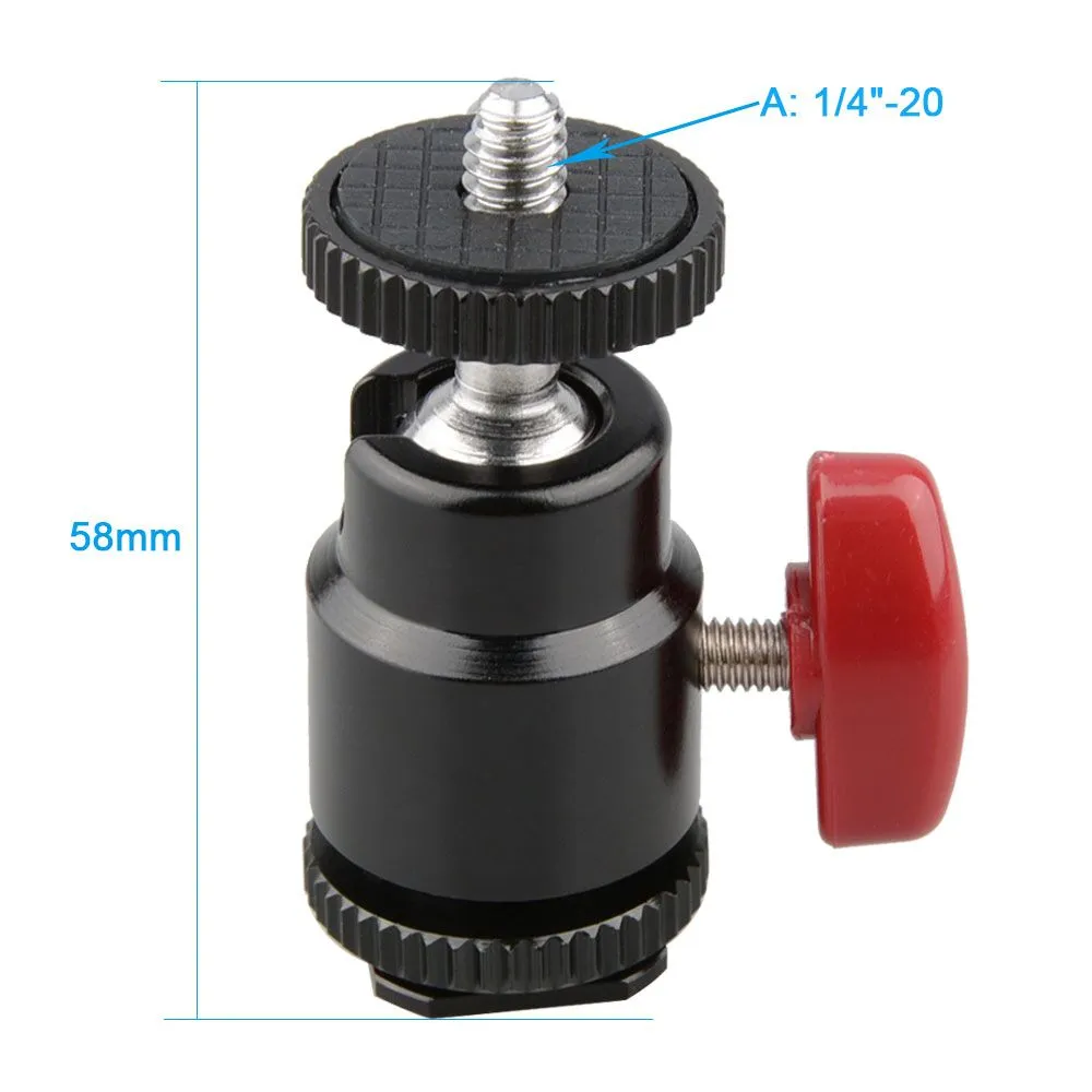 Camvate Ball Head 14quot20 pour DSLR Vidicon Flash Trigger016207548