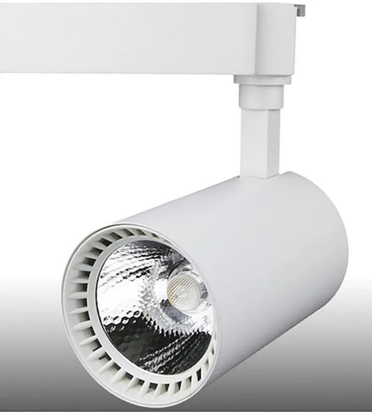 Partihandel Pris Modern LED Track Lampan 20W Varm kallt Vit Klädaffärsfönster Utställning Utställning Spotlight COB LED-järnvägslampa