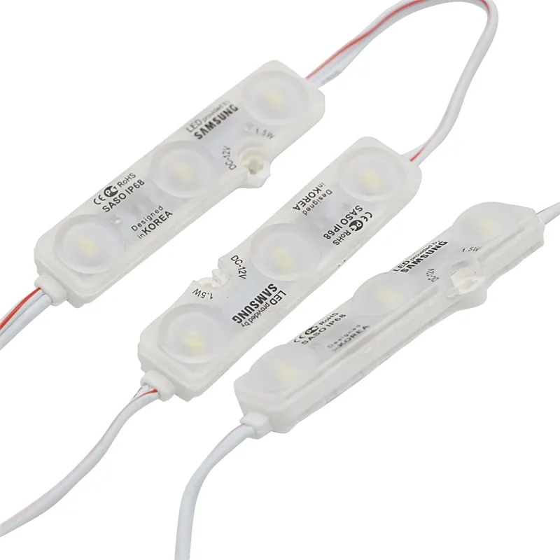 SMD 5630 (5730) وحدات الصمام 3LED لمتجر LED النافذة الأمامية بقيادة وحدة ضوء تسجيل شريط حقن IP68 للماء قطاع الخفيفة