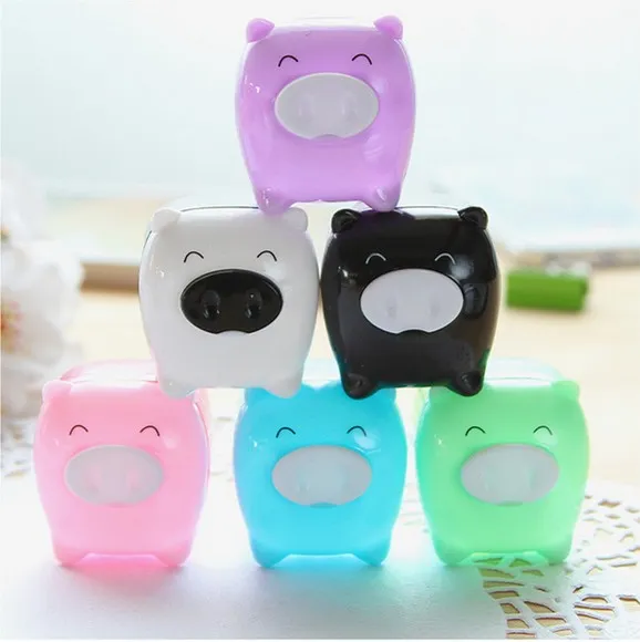 Japanese Stationery Cute Jumbo Pig Pencil Sharpener School Supplies Desk Accessories Kawaii Stationery Gifts For Students