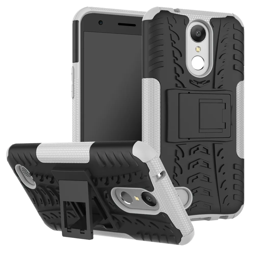 2 in 1 Hybride Kickstand Impact Rugged Heavy Duty TPU + PC Shock Proof COVER CASE VOOR MOTOROLA MOTO C PLUS E4 E5 PLUS E5 PLAY G6 PLUS G5S 50P