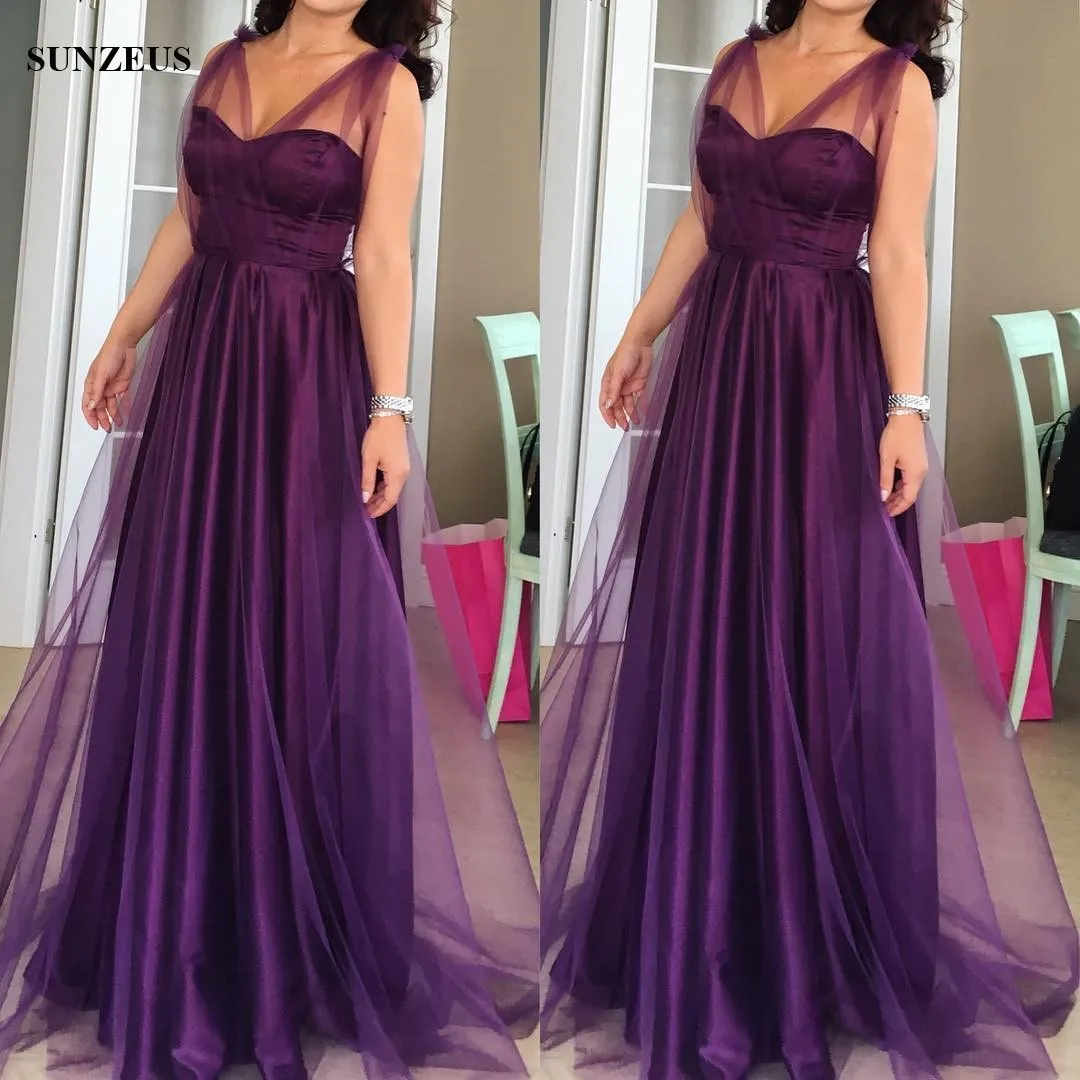 Vestidos De Dama De Honor Morado Largo 2024 |Vestidos De Boda De