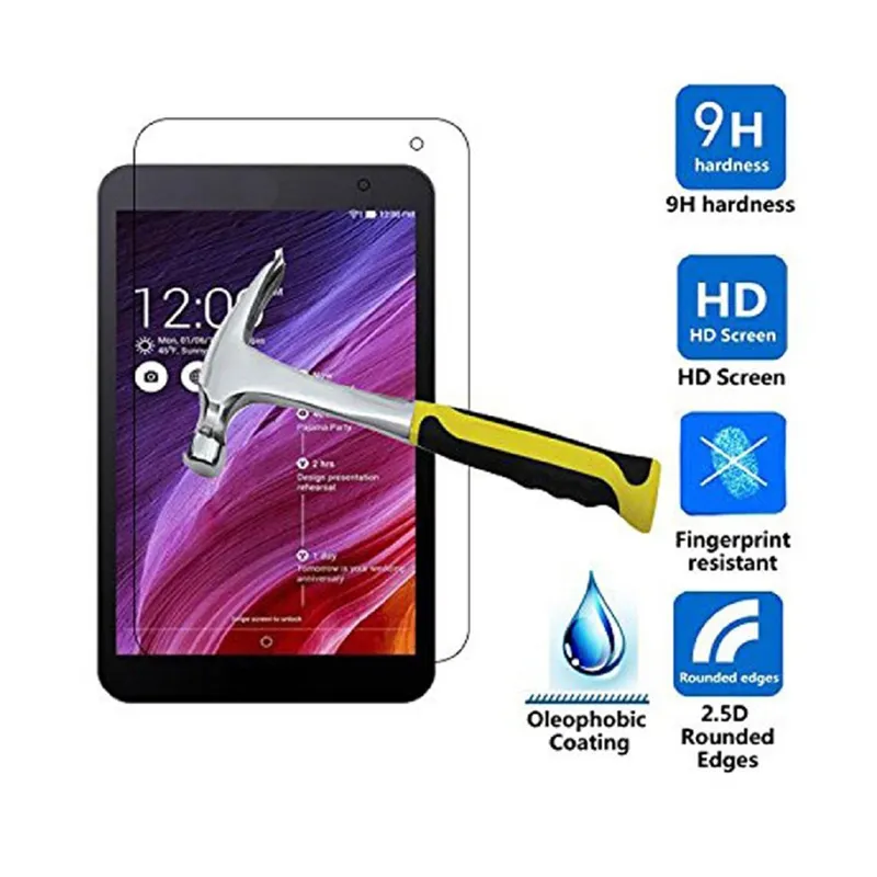 Explosion Proof 9H 0.3mm Screen Protector Tempered Glass for Asus Memo Pad 7 ME176C ME176CX Memo Pad 8 ME181C