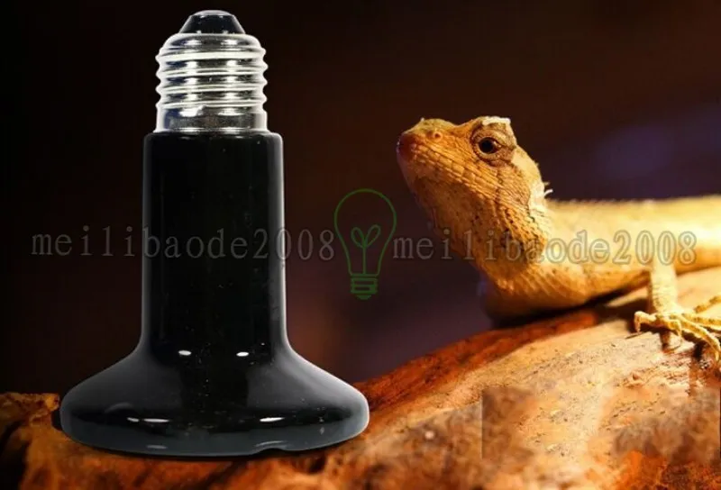 Lâmpadas de lâmpadas de calor de cerâmica infravermelha Luz de lâmpada infravermelha réptil / pet / anfíbio / aves 220V ou 110V 50-250w frete grátis Myy