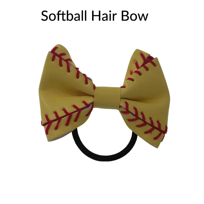 Baseball / Softball / Football Hair Bow! Wykonane z prawdziwego baseballu / softball !!