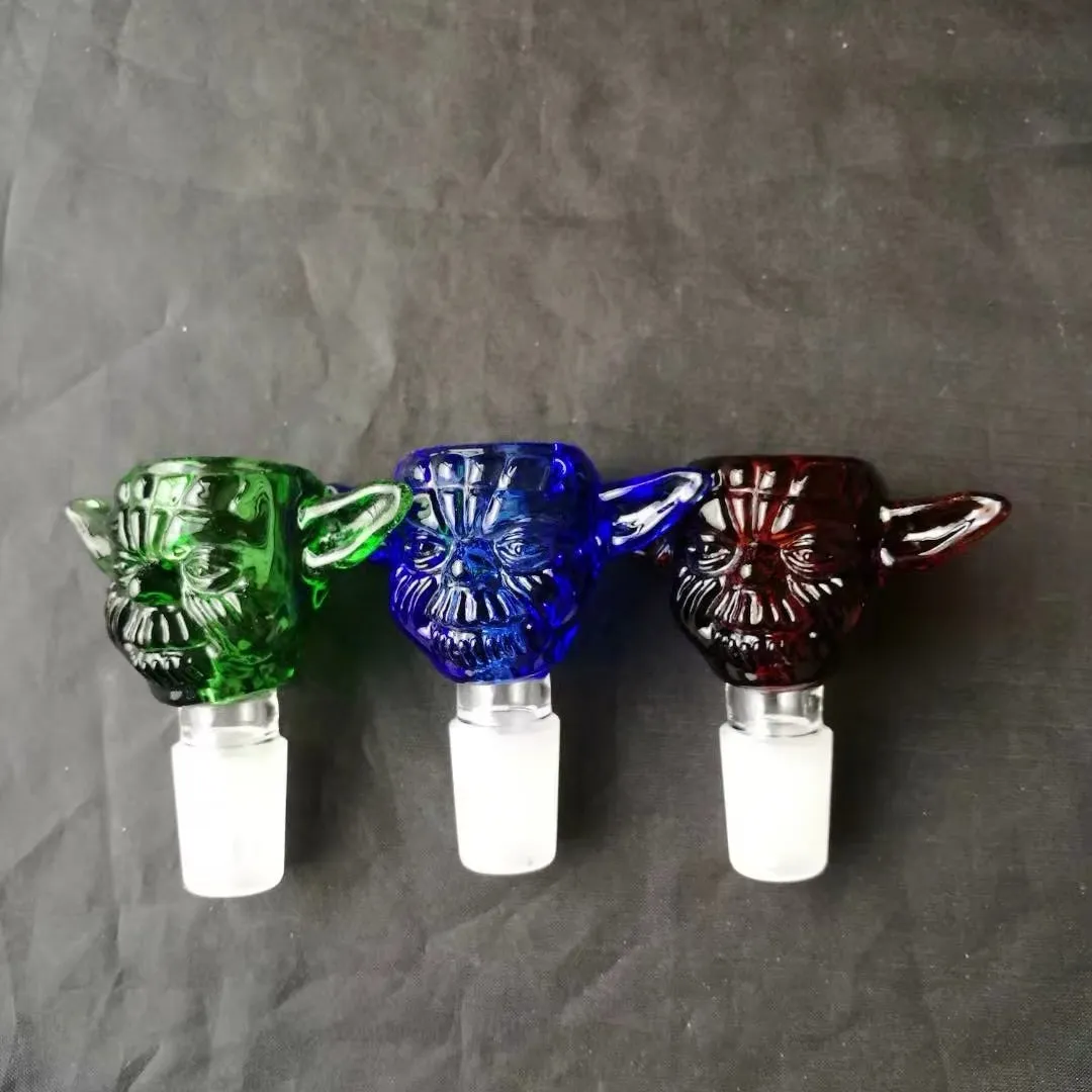 Angel ghost face bubble, wholesale glass bongs, glass water pipe, glass oil burner, adapter, bowl, nail