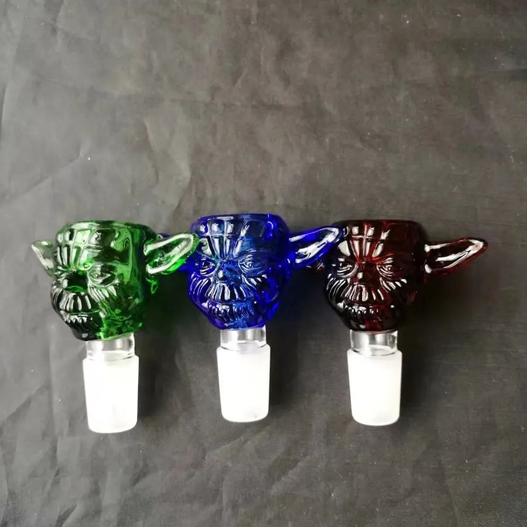 Smoking Dogo Wholesale Colorful Wig Wag Male Joint 14mm and 18mm Smoking Bowls Glass Pipe Bowls Glass Bowl