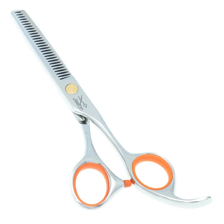 5.5INCH JASON 2017 Frisörsalong Skärning Saxar Rostfritt stål Tunna Shears JP440C Hårskjuning för Salon Sharp Edge Shears, LZS0310