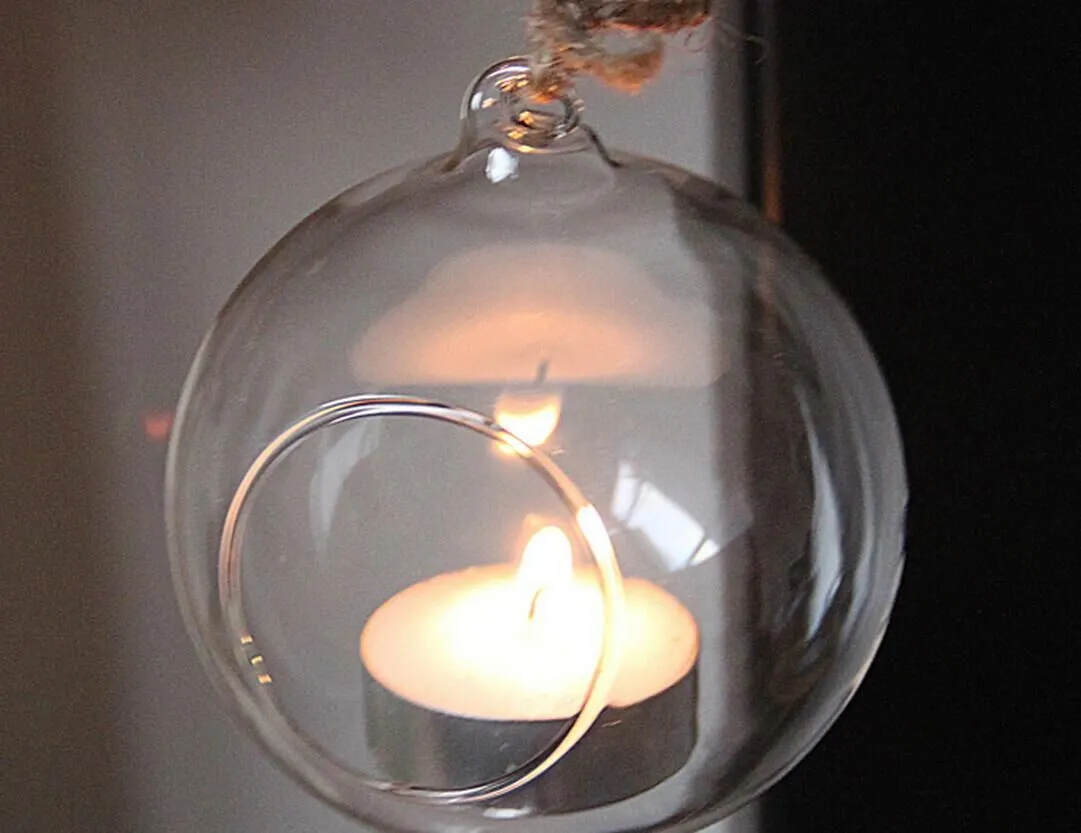 Glass Ball Hanging Glass Candle Holders Elegant Wedding And Home