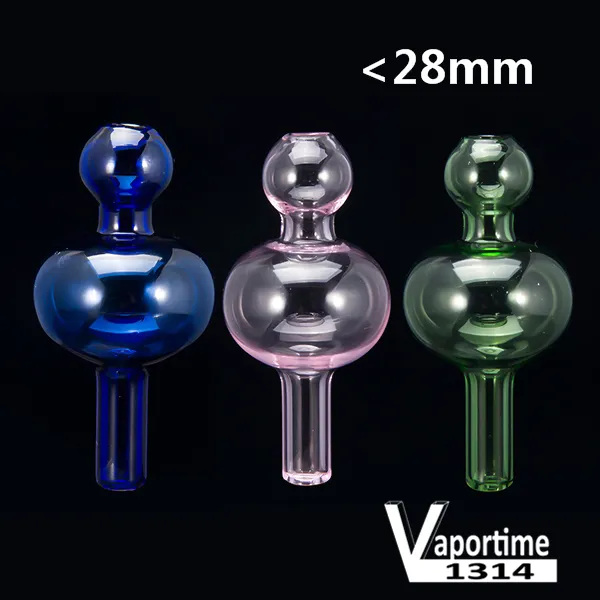 Glass Bubble Carb Cap Colored Ball Dome Quartz Banger Nails Dab Rig Colorful Universal Green Purple Pink Blue Clear Glass Bong 585