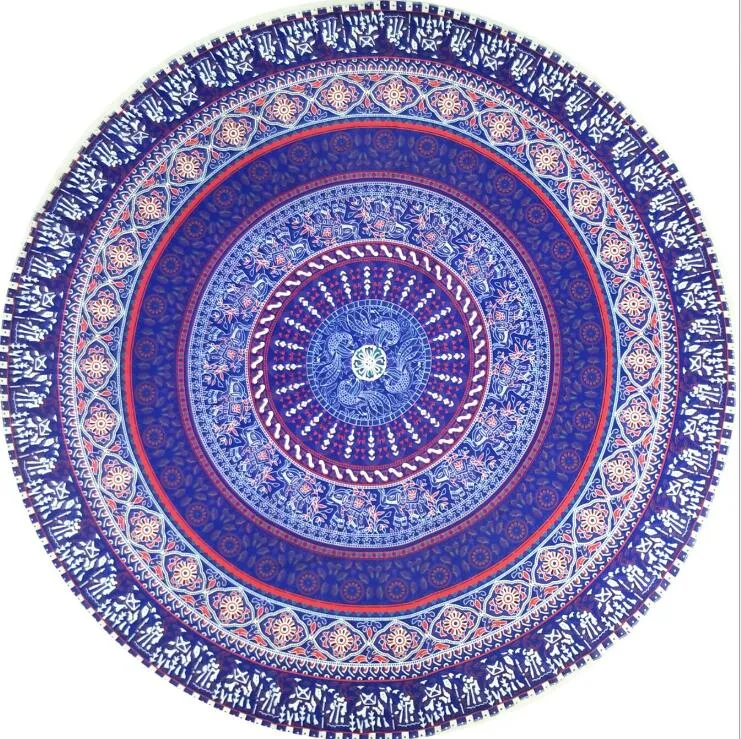 30 ontwerpen rond Mandala strand handdoeken Gedrukt Tapestry Hippy Boho Tafelkleed Boheemse handdoek Servette Covers Beach Shawl Wrap Yoga Mat