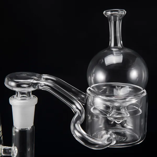 XXXXL Quartz Thermal Banger 50mm Big Bowl Double Tube Rook Nail Clear Joint 90 graden voor Bongs