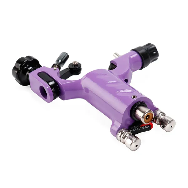 Sales! Dragonfly Rotary Tattoo Machine Gun Purple Color For Tattoo Needle Ink Cups Tips Grips Kit