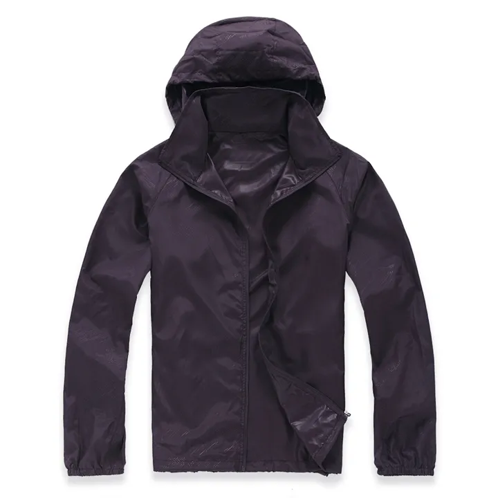 Veste coupe-vent imperméable uv pour hommes et femmes, nouvelle marque d'été, séchage rapide, sports de plein air décontractés, manteaux coupe-vent