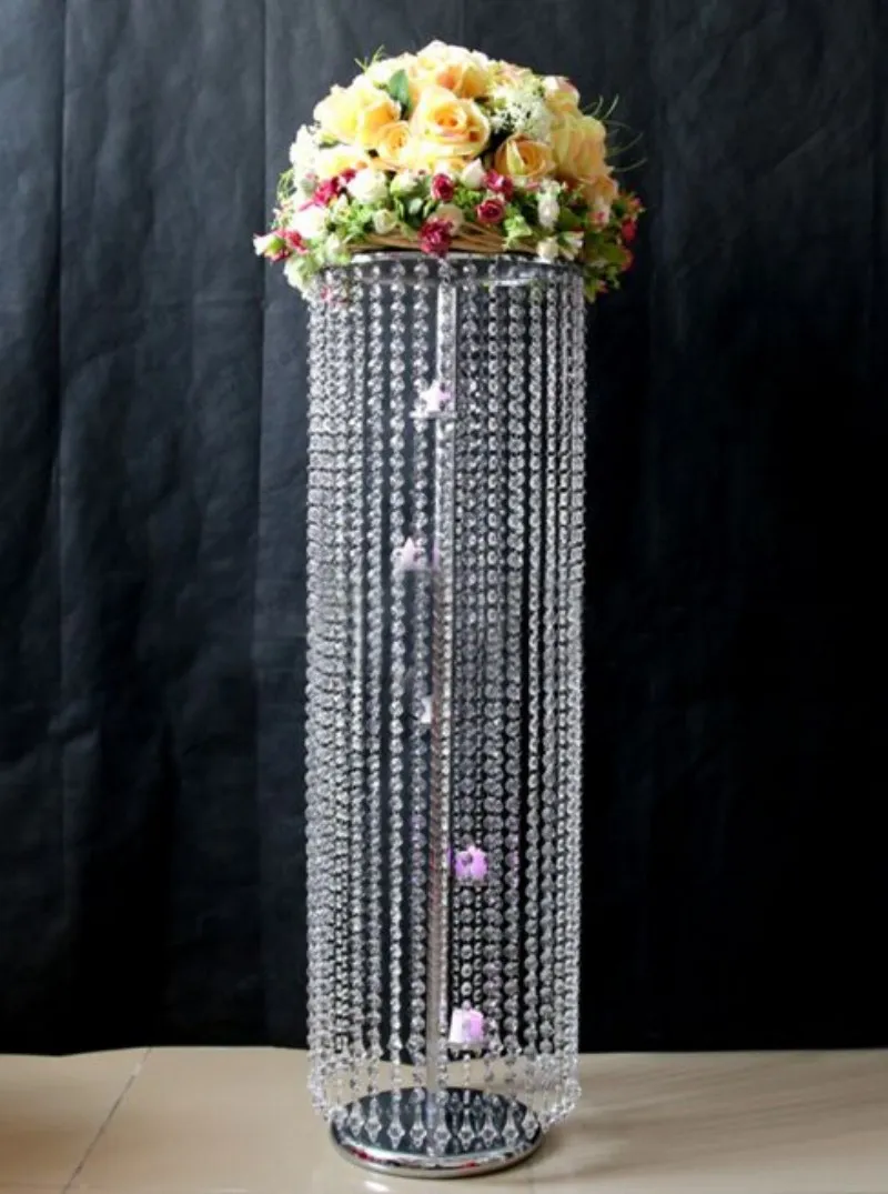 HOT wedding aisle crystal pillars Party Supplies walkway stand Centerpiece for Party Christmas decor H120CM