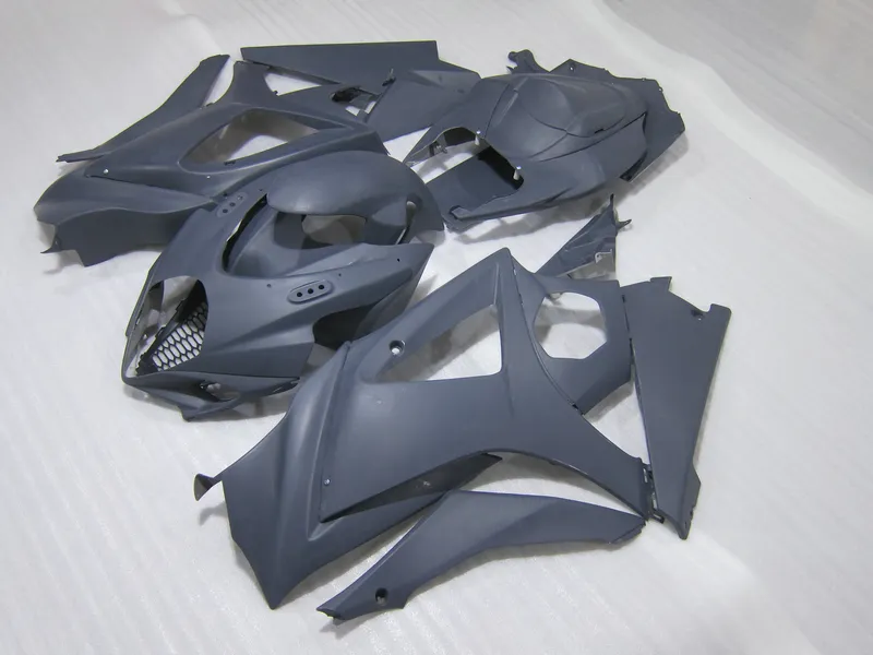 Enjeksiyon kalıplı plastik kaplamalar Suzuki GSXR 1000 2005 2006 Mat Siyah Fairing Kit GSXR1000 05 06 UT28