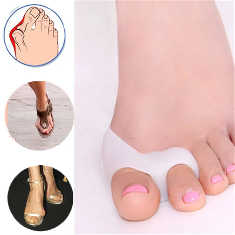 DHL Gratis verzending Teen Hallux Valgus Corrector Siliconen Gel Spreader Voeten Care Teen Separator Bunion Guard Teen Brancard Stijltang