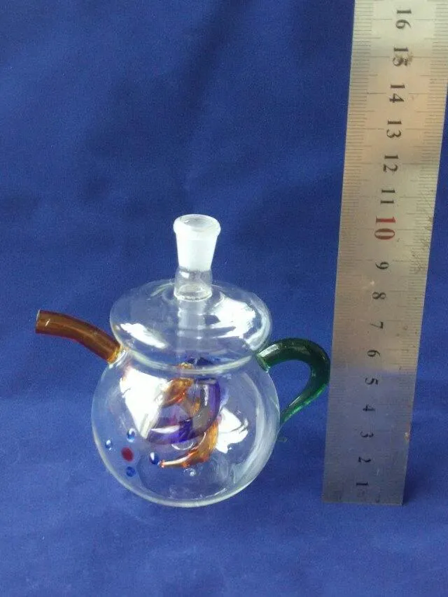 Panlong Teapot Ghohasl Glass Bongsアクセサリーガラス喫煙パイプカラフルなミニマルチカラーハンドパイプ最高のスプーングラス