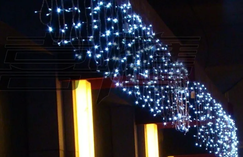 14m 480 LED Saiten Vorhang Lichter Hinzufügen Männlichen Buchsenstecker Stecker Draht Kabel Fee Weihnachten Weihnachten Eiszapfen Outdoor Light