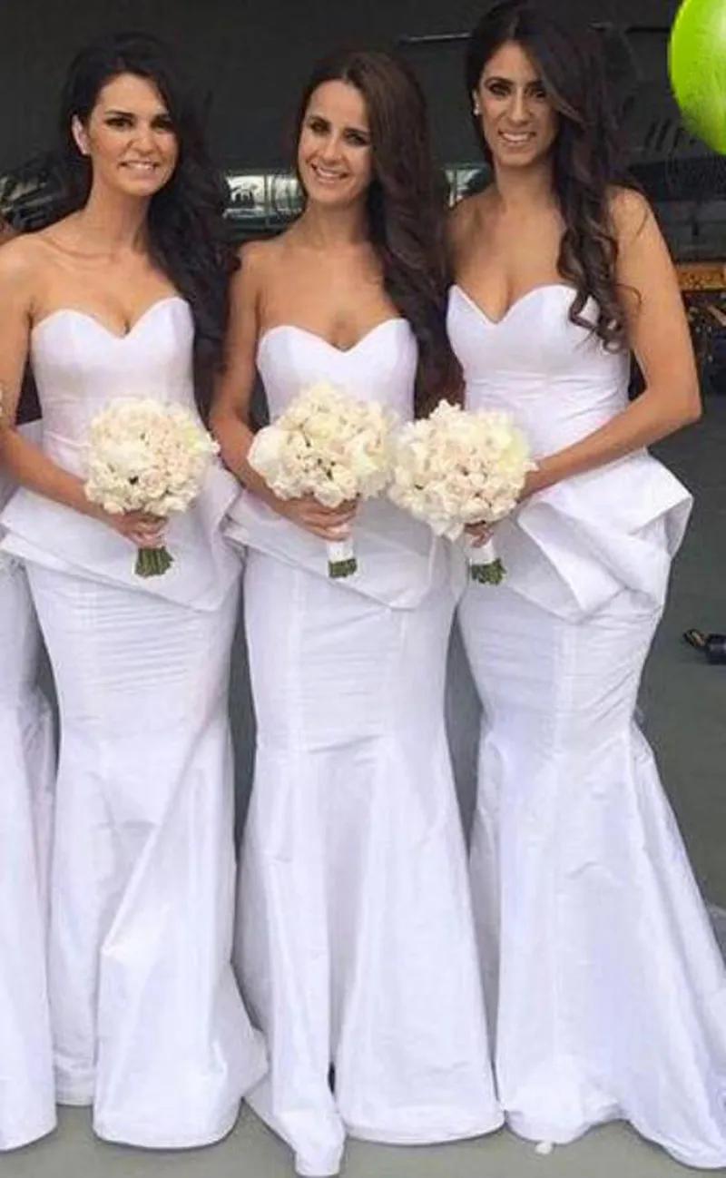 Sexy Cheap Long Mermaid Bridesmaid Dresses For Sale Sweetheart Open Back Women Dresses For Wedding Guest Maid Of Honor Dresses