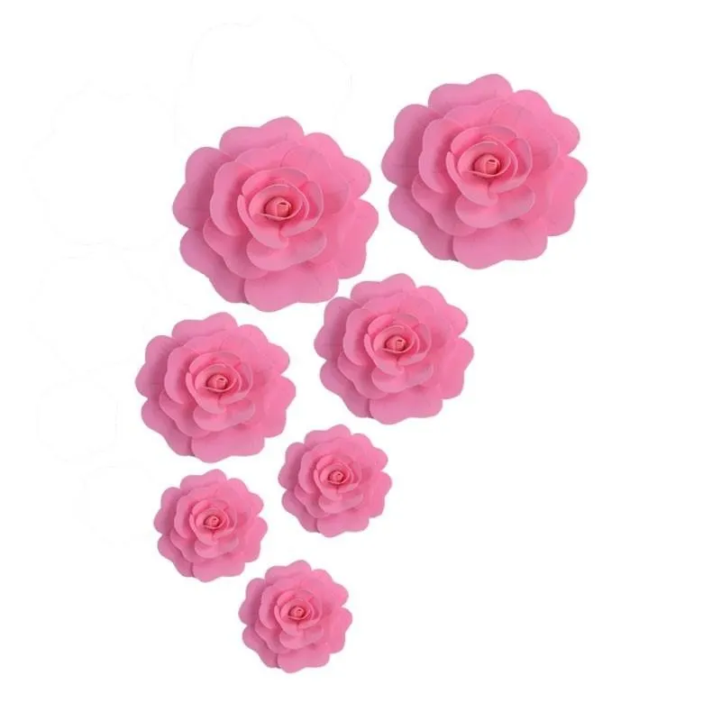 20 cm a 50 cm Disponível Espuma Grande Flor Rosa Flor Janela de Exibição Festiva Para O Casamento Xmas Decorações 42 cores