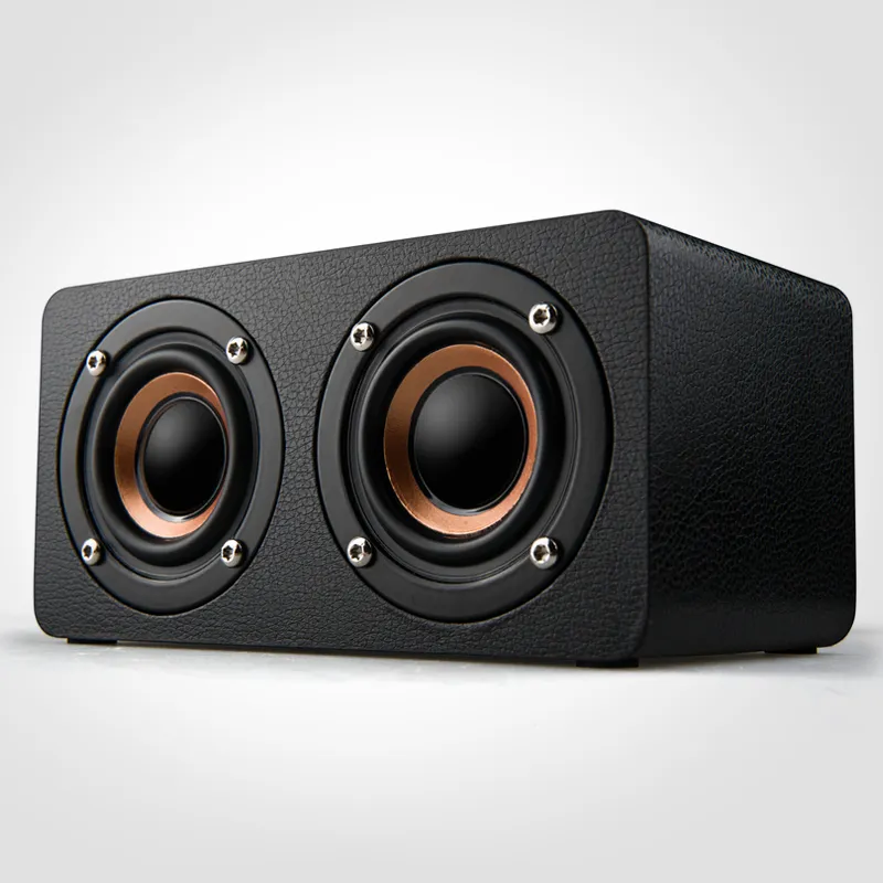 Bluetoothスピーカー木製ポータブル適切な列ラップトップステレオ