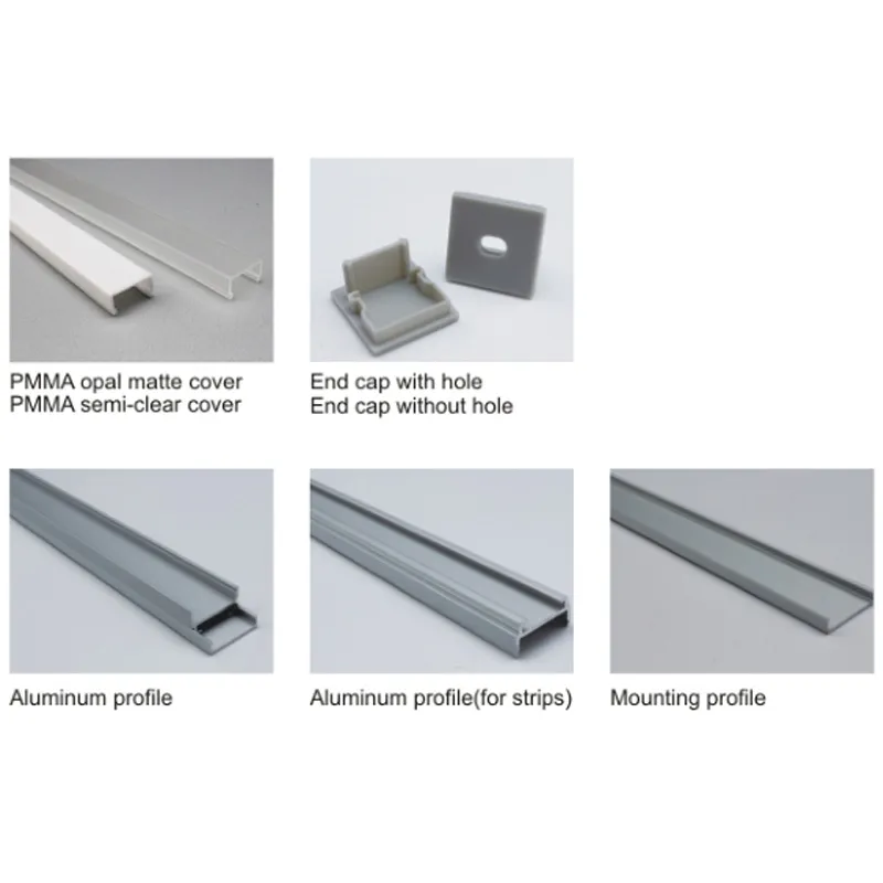 10 X 1M setsAnodized silver aluminium square profile and Al6063 T6 U type led recessed profile for ceiling or wall lamps