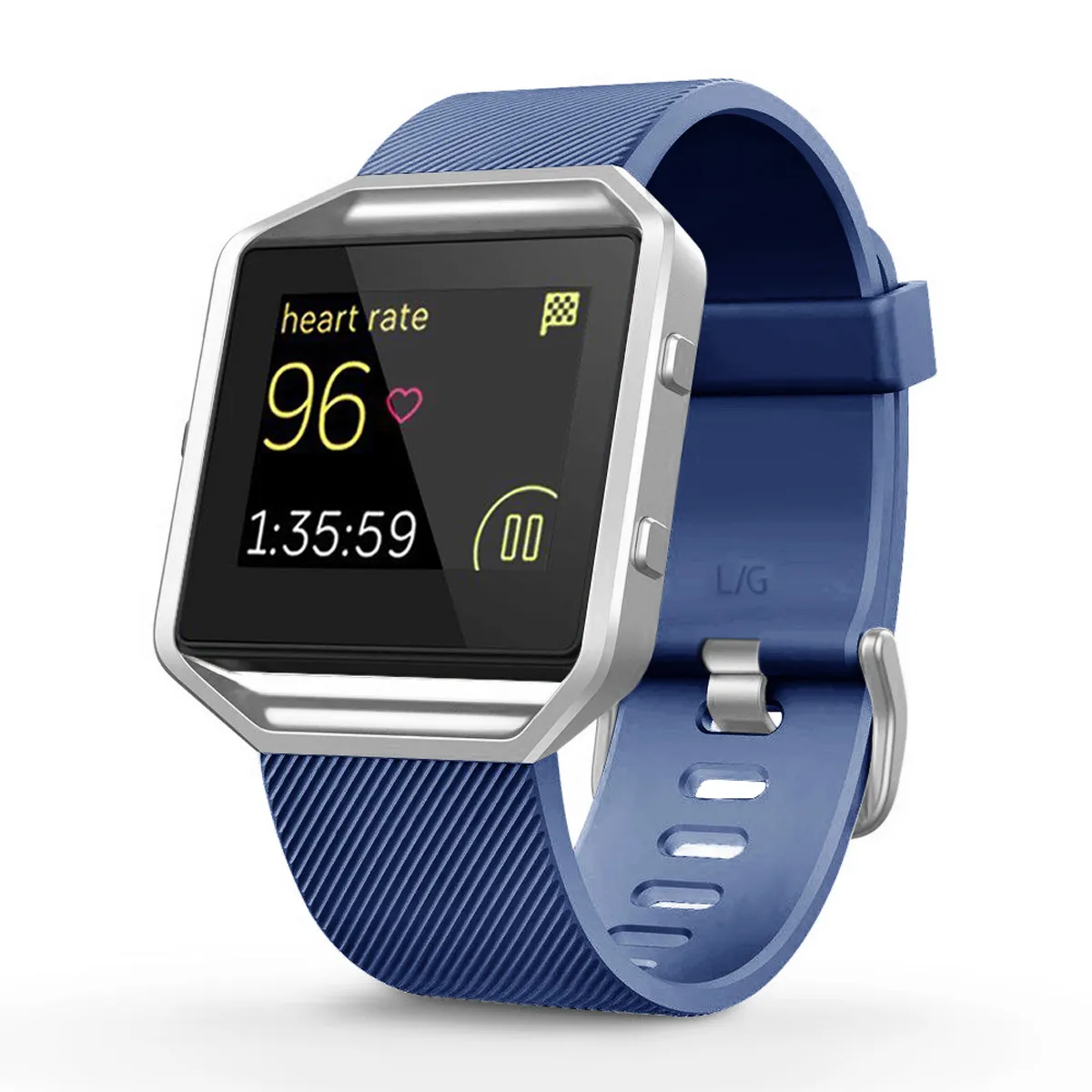 Bästa kvalitet 8 färger Luxury Silicone Watchband Replacement Wrist Band Silicon Strap för Fitbit Blaze Smart Watch Armband