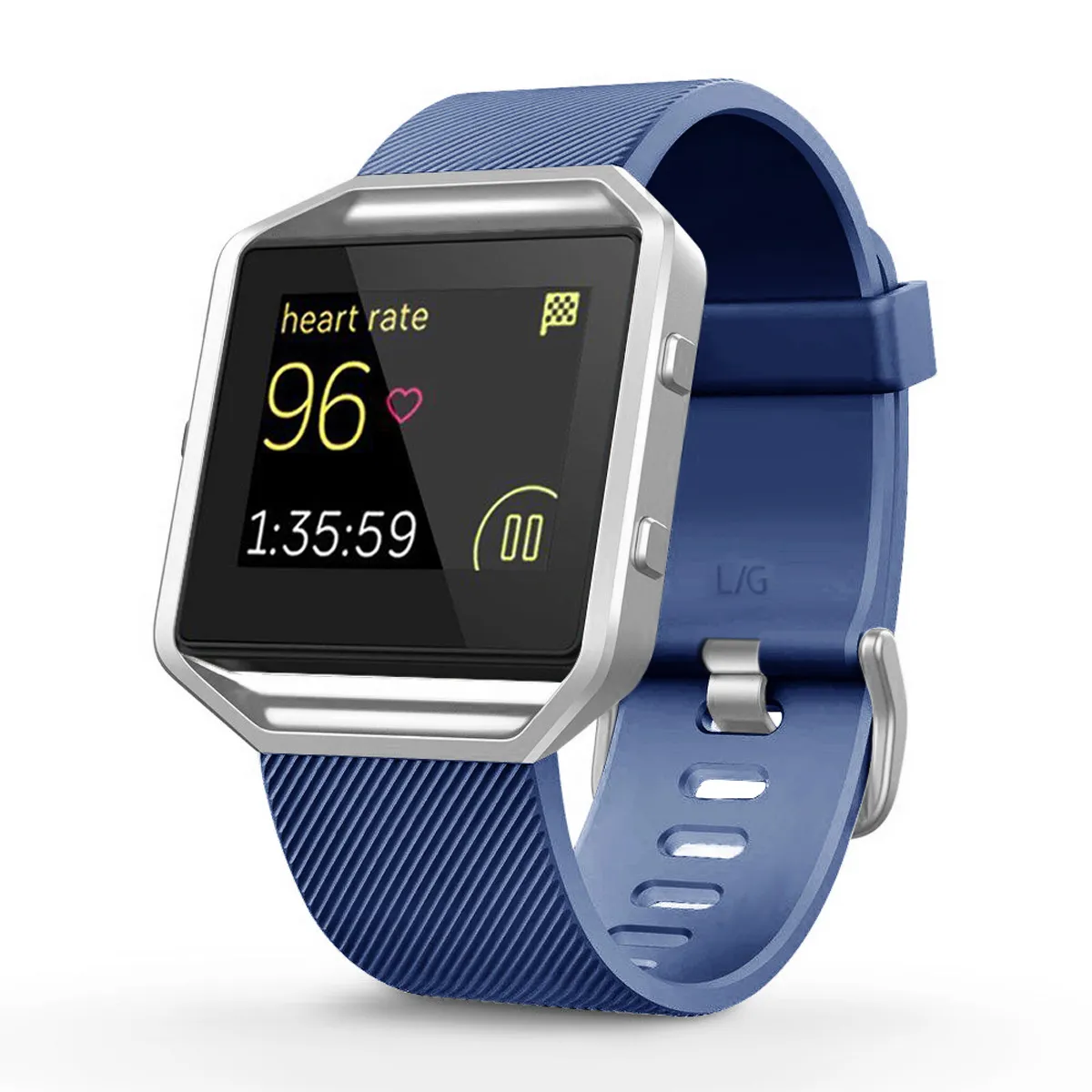 Melhor Qualidade 8 Cores de Luxo Pulseira de Silicone Pulseira Substituição Pulseira de Silicone Para Fitbit blaze Pulseira de Relógio Inteligente