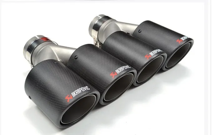 Inlet51/54/57/60/63mm outlet89/101mm for ak AKRAPOVIC carbon fiber exhaust tip exhaust pipe muffler for 1478471