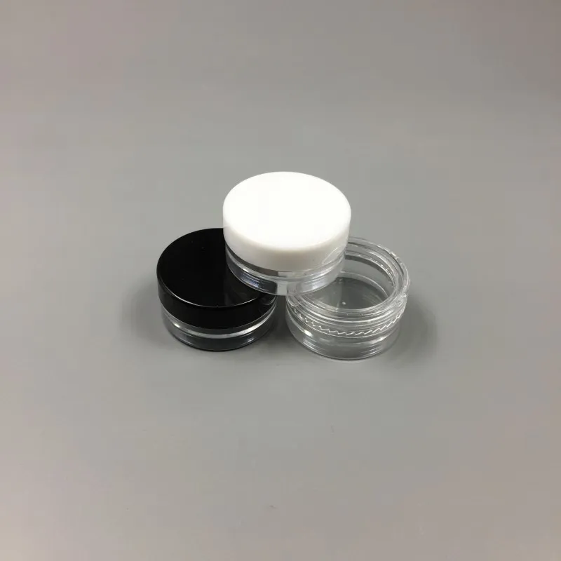 1ML1G Plastik Boş Kavanoz Kozmetik Örnek Clear Pot Akrilik Makyaj Göz Farı Dudak Balsamı Tırnak Sanatı Parçası Konteyner Glitter Şişe Trav1473327