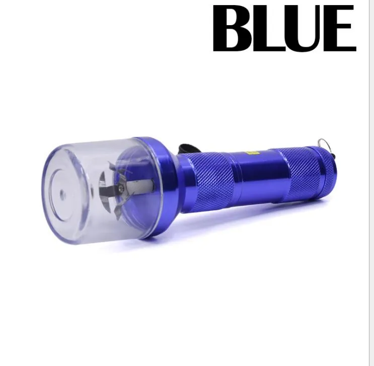 Flashlight style grinder aluminum alloy electric grinder cigarette lighter spot multi - color GT7013