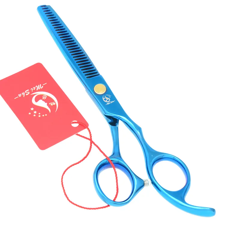 5.5inch Meisha 2017新しい熱い販売の鋭い美容師の間引きはさみJP440C理髪障害者鋏ブルーヘアTesoura Tools 1PCS、HA0093