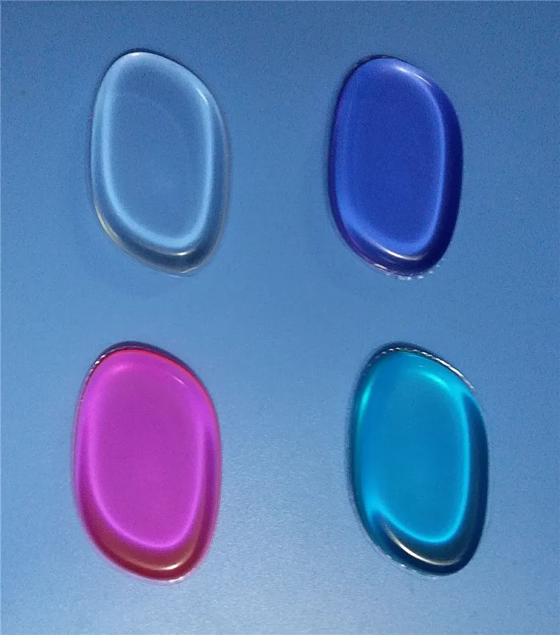 Renkli Çanta Sünger Blender Seti Karıştırma Tozu Pürüzsüz Puf Kusursuz Güzellik Vakfı Lateks içermeyen Silisponge şeffaf şeffaf silikon Sp