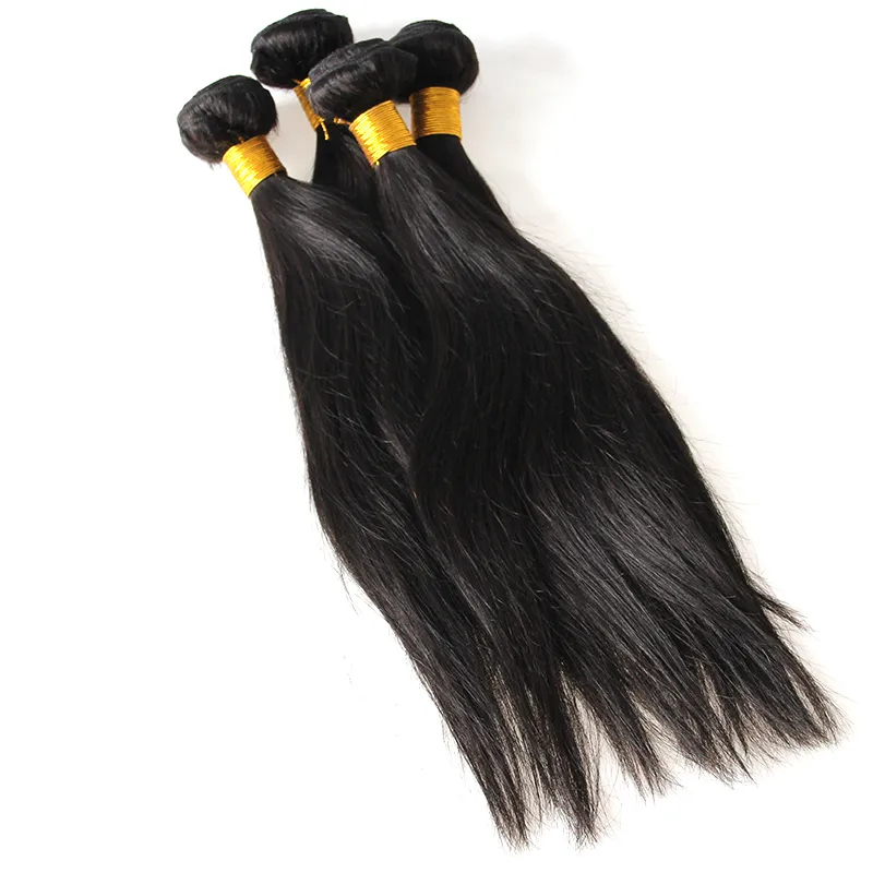 4 pacotes em linha reta Remy cabelo brasileiro Bundles 100% cabelo humano tecelagem cabelo 400n cynosure
