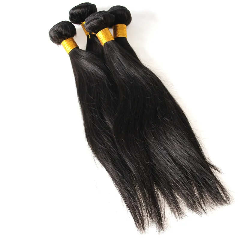 Cynosure Hair 4 번들 스트레이트 100 % Human Hair Weave Bundles 미처리 모발 Weft 400g