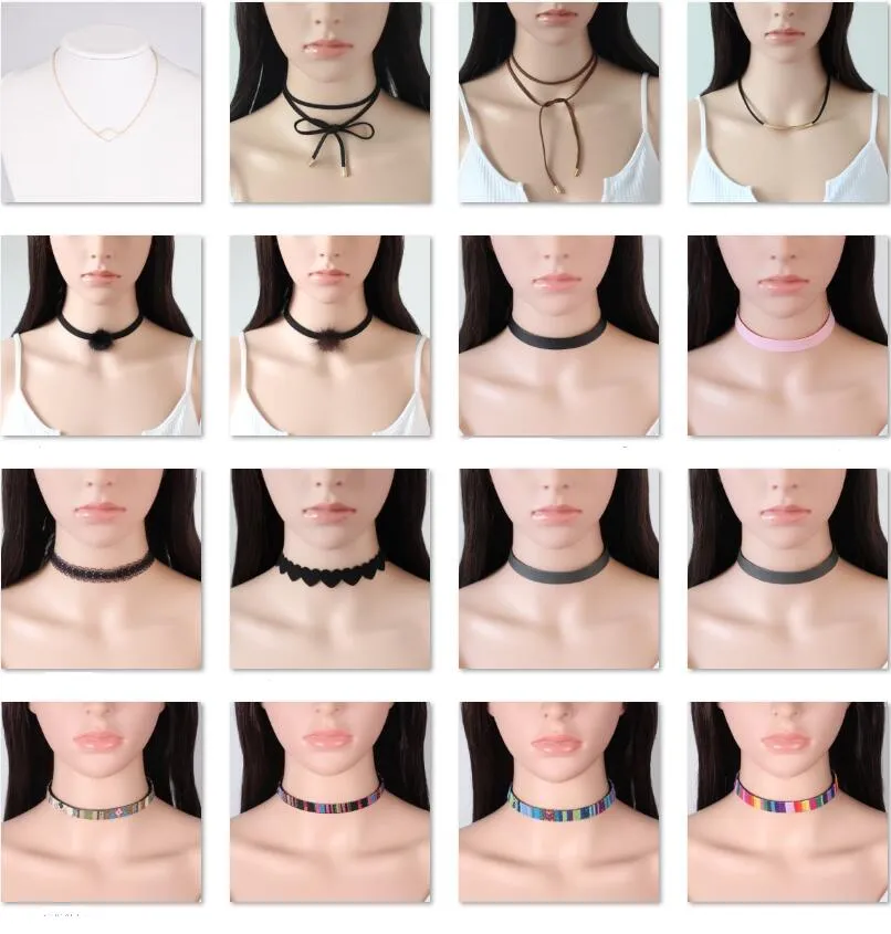 Hot Sale Multi Layer Tattoo Choker Necklace With Tassel Pendants 25 Styles  For Women, Black Lace Statement Black Choker Necklace From Widesupplier,  $0.51