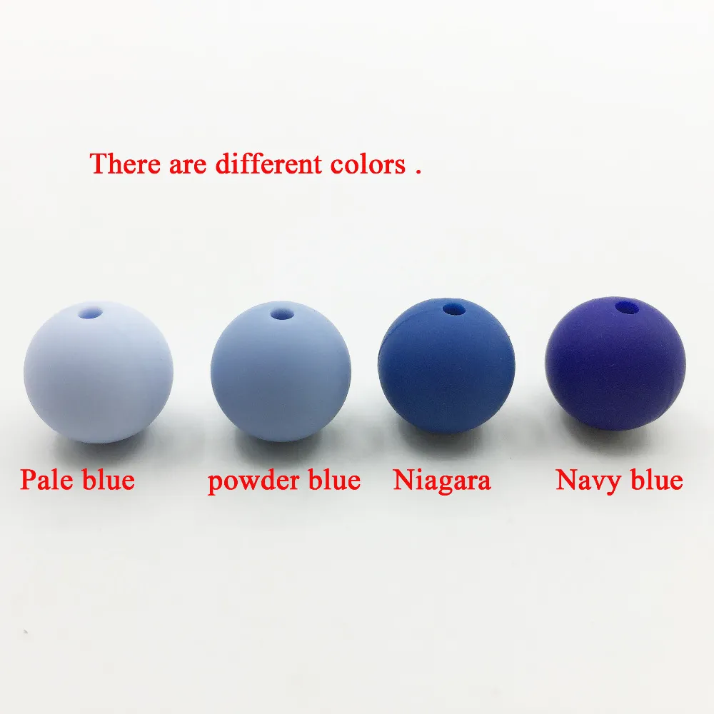 lot 12mm Silicone Beads Food Grade Teething Nursing Chewing Round beads Loose Silicone Beads9593724