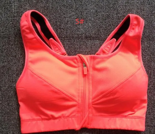 Antishock Highstreated Sport Bra No Steel Ring Zipper ondergoed Running Fitness Vest Yoga1239310