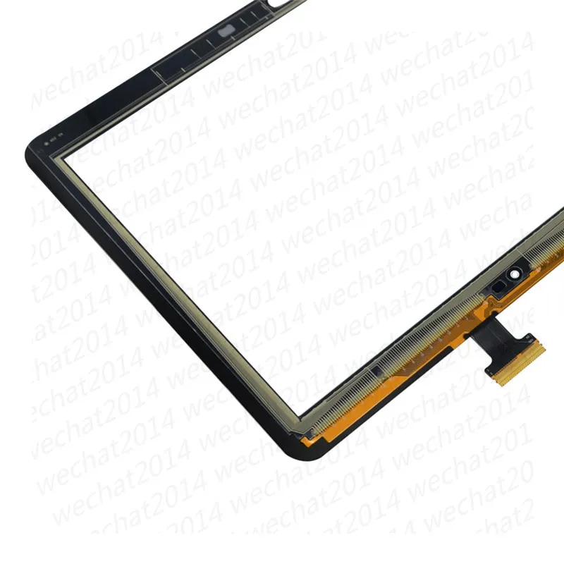 Lentille en verre de numériseur d'écran tactile avec du ruban adhésif pour Samsung Galaxy Note 10.1 P600 P605 DHL gratuit
