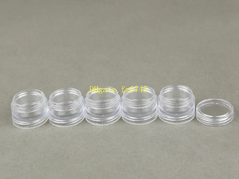 5g 5ml Small Round sample Cream Bottle Jars container Mini plastic container for nail art storage DIY PS plastic bottles 5 layers