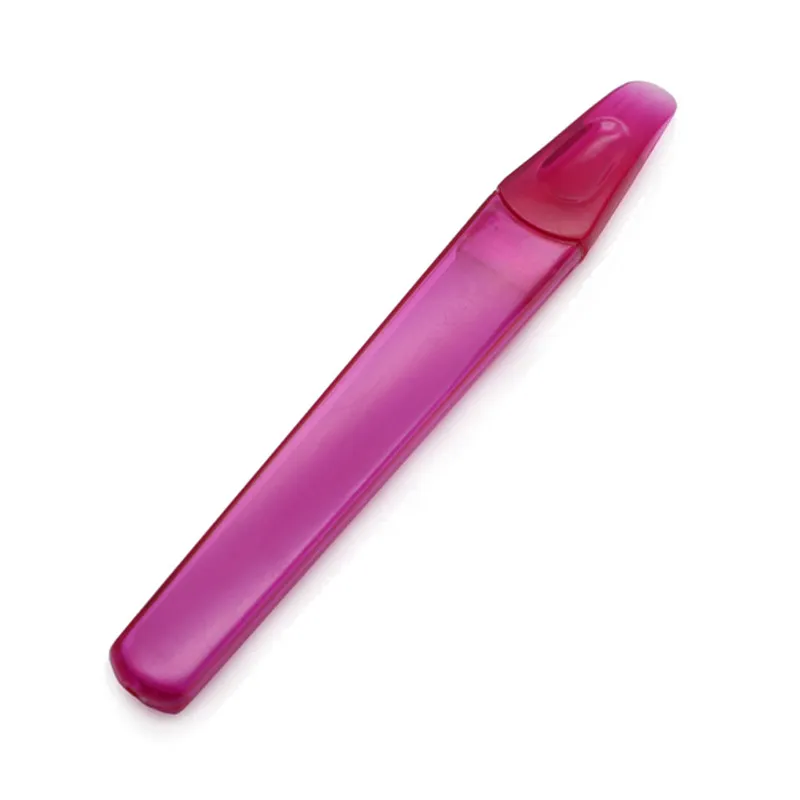 Vidro lixa de unhas de cristal lixa de unhas com disco Carry Case Tubo Manicure Pedicure ferramenta NF014S GOTA DE ENVIO